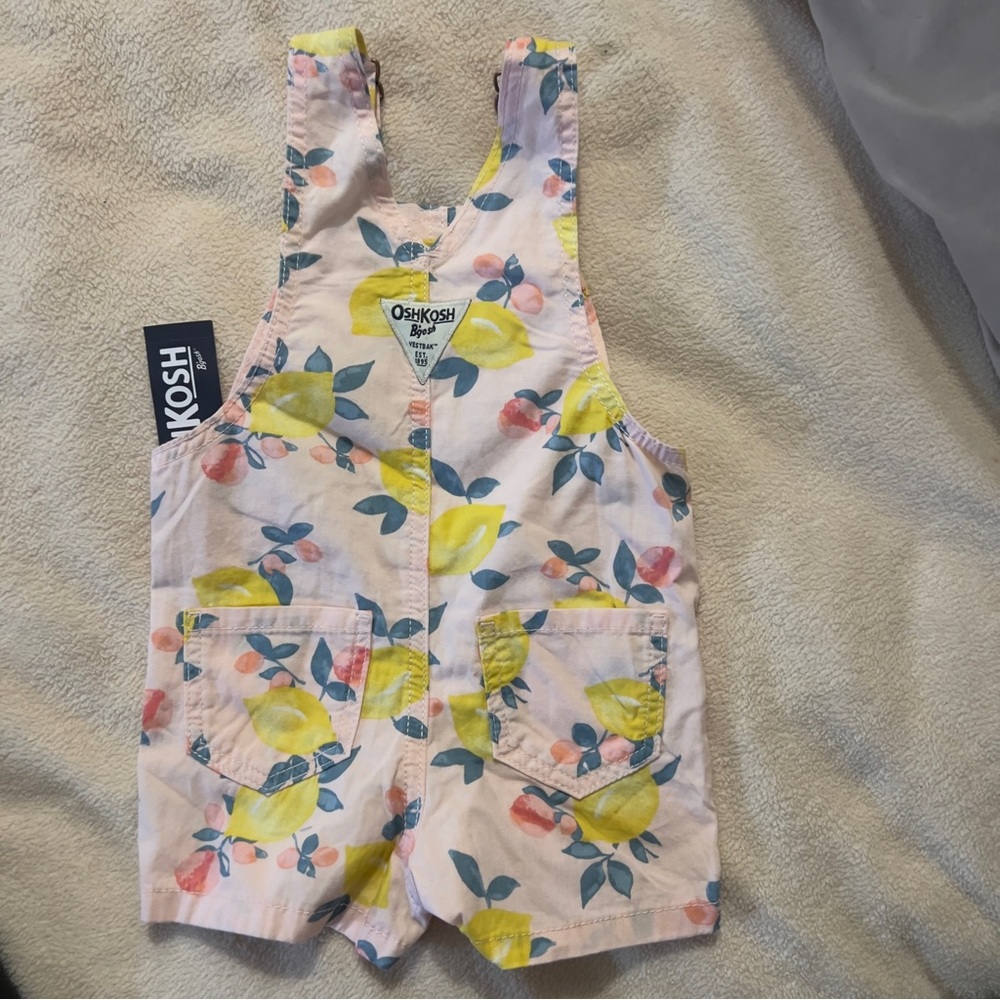 Oshkosh B'gosh 9m Plaid Overalls - Picture 1 of 2